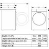 Gorenje WPNEI14A2TS veļas mazgājamā mašīna ar priekšējo ielādi 10 kg 1400 RPM melna, balta