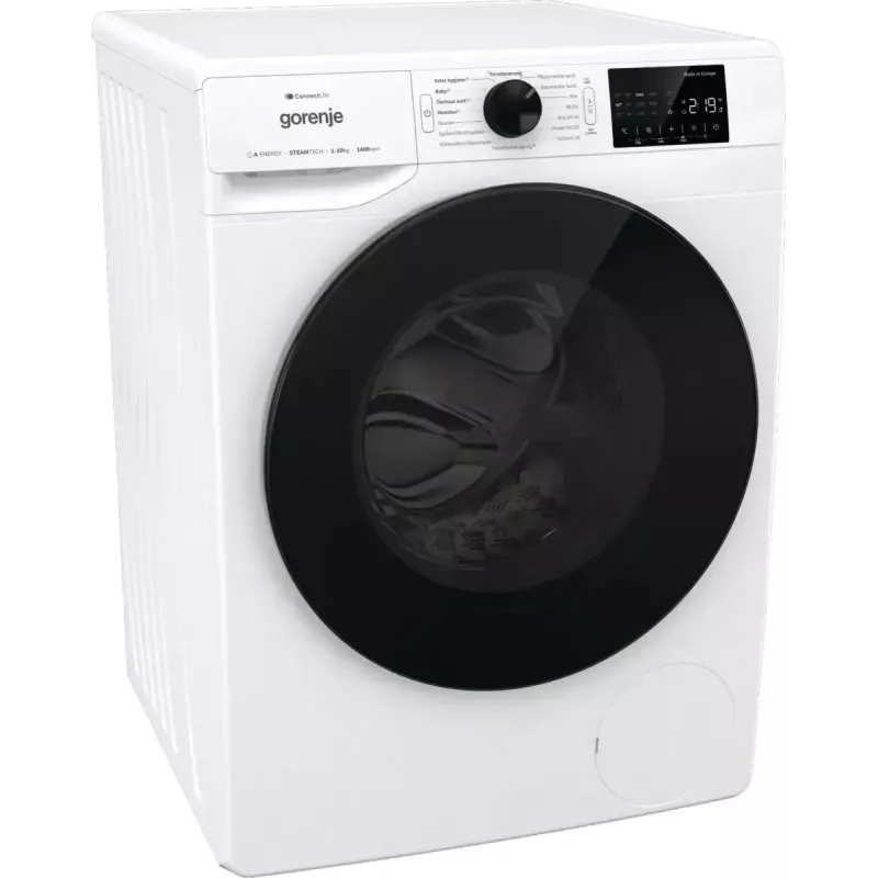 Gorenje WPNEI14A2TS veļas mazgājamā mašīna ar priekšējo ielādi 10 kg 1400 RPM melna, balta