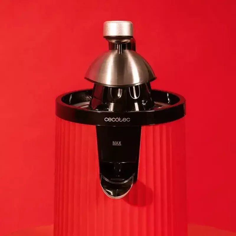 Lēnas darbības sulu spiede Cecotec Xqueeze RetroJuice 600 600 W Melna Sarkana Nerūsējošais tērauds