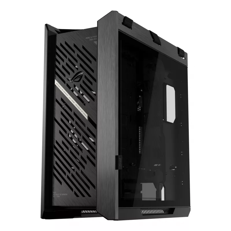 PC korpuss ASUS ROG Strix Helios II Midi Tower — ATX/Midi Tower, rūdīts stikls, 420mm GPU, 3x140mm priekšējie ventilatori, USB-C