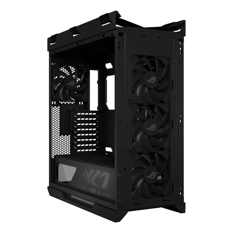 PC korpuss ASUS ROG Strix Helios II Midi Tower — ATX/Midi Tower, rūdīts stikls, 420mm GPU, 3x140mm priekšējie ventilatori, USB-C