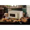 Ariete Vintage Line 3960 Vintage mikroviļņu krāsns, 800W, tilpums 20L, 3 funkcijas, 5 gatavošanas līmeņi, taimeris, smilškrāsas
