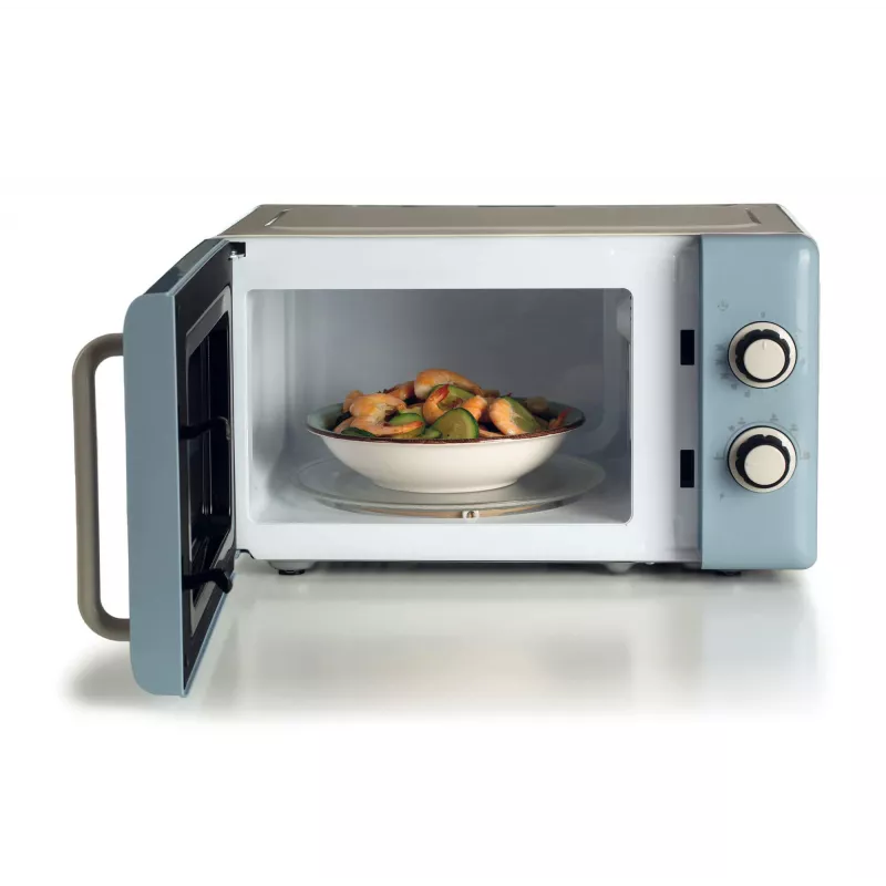 Ariete Vintage Line 3960 Vintage mikroviļņu krāsns, 800W, ietilpība 20L, 3 funkcijas, 5 gatavošanas līmeņi, taimeris, zila