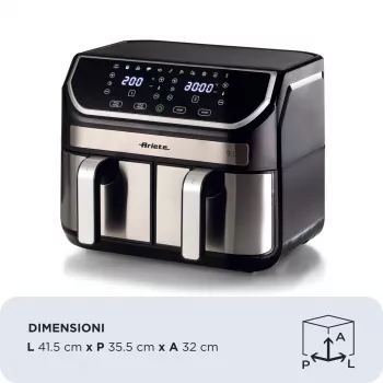 Karstā gaisa fritieris Ariete 4625/00 9 L 2100 W Melns Sudrabs