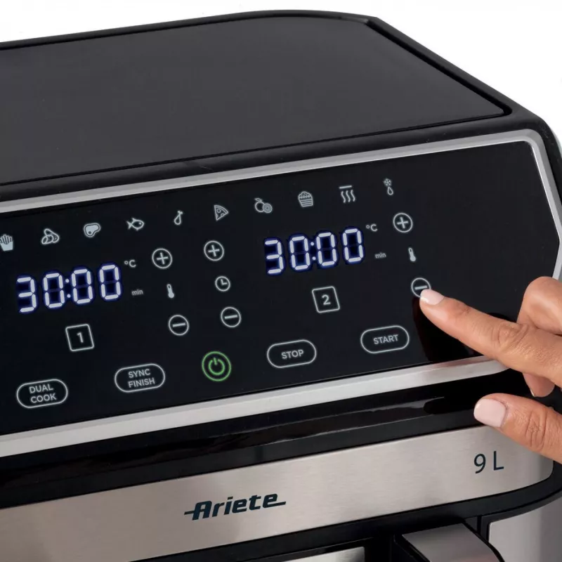 Karstā gaisa fritieris Ariete 4625/00 9 L 2100 W Melns Sudrabs