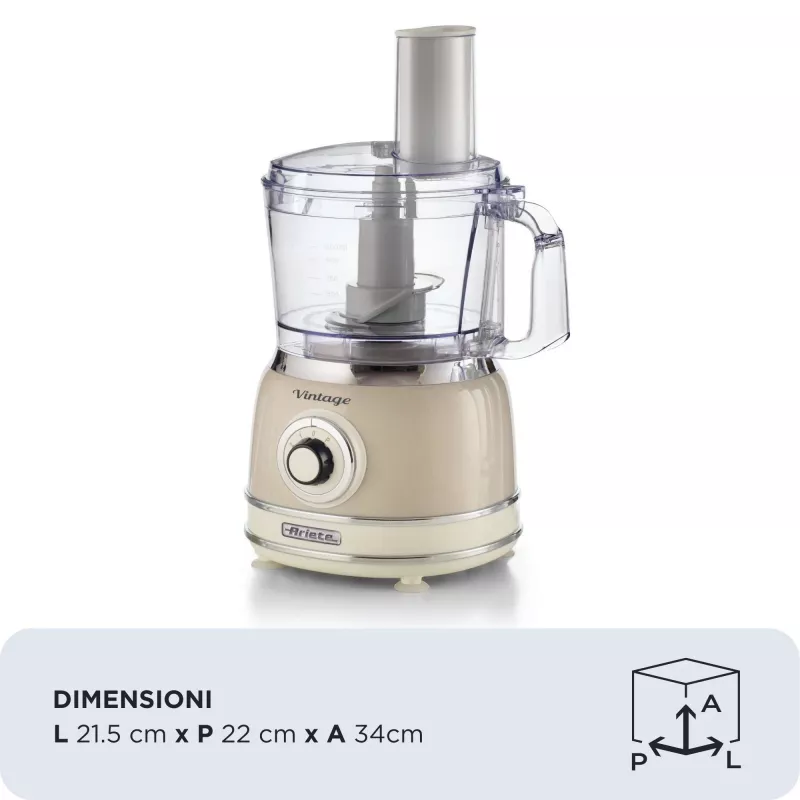 Ariete Vintage Line 1781/03 virtuves kombains 1000 W 2,1 L Bēšs