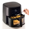Ariete 4630 Karstā gaisa fritieris 9L, 1300W, Tilpums 9L, Gatavošanas tilpums 2.5kg, 8 iepriekš iestatītas programmas, Temperatūra līdz 200°, Caurspīdīgs grozs gatavošanas kontrolei, Melns