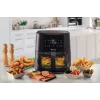 Ariete 4630 Karstā gaisa fritieris 9L, 1300W, Tilpums 9L, Gatavošanas tilpums 2.5kg, 8 iepriekš iestatītas programmas, Temperatūra līdz 200°, Caurspīdīgs grozs gatavošanas kontrolei, Melns