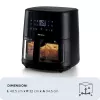 Ariete 4630 Karstā gaisa fritieris 9L, 1300W, Tilpums 9L, Gatavošanas tilpums 2.5kg, 8 iepriekš iestatītas programmas, Temperatūra līdz 200°, Caurspīdīgs grozs gatavošanas kontrolei, Melns