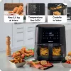 Ariete 4630 Karstā gaisa fritieris 9L, 1300W, Tilpums 9L, Gatavošanas tilpums 2.5kg, 8 iepriekš iestatītas programmas, Temperatūra līdz 200°, Caurspīdīgs grozs gatavošanas kontrolei, Melns