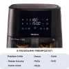 Ariete 4630 Karstā gaisa fritieris 9L, 1300W, Tilpums 9L, Gatavošanas tilpums 2.5kg, 8 iepriekš iestatītas programmas, Temperatūra līdz 200°, Caurspīdīgs grozs gatavošanas kontrolei, Melns
