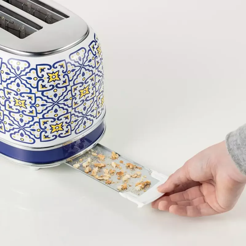 Ariete 155 Toaster Capri, 810 W, 2 šķēles, 6 apbrūnināšanas līmeņi, drupatu paplāte, atkausēšanas funkcija, automātiska izmešana, bez skavām