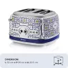 Tosteris ARIETE Capri 4 šķēlēm, 1630 W, balts/daudzkrāsains