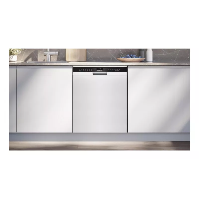 Zemgalda trauku mazgājamā mašīna Siemens SN43HW03TE, 13 galda klājumu komplekti, 60 cm, balta, 46 dB, Home Connect