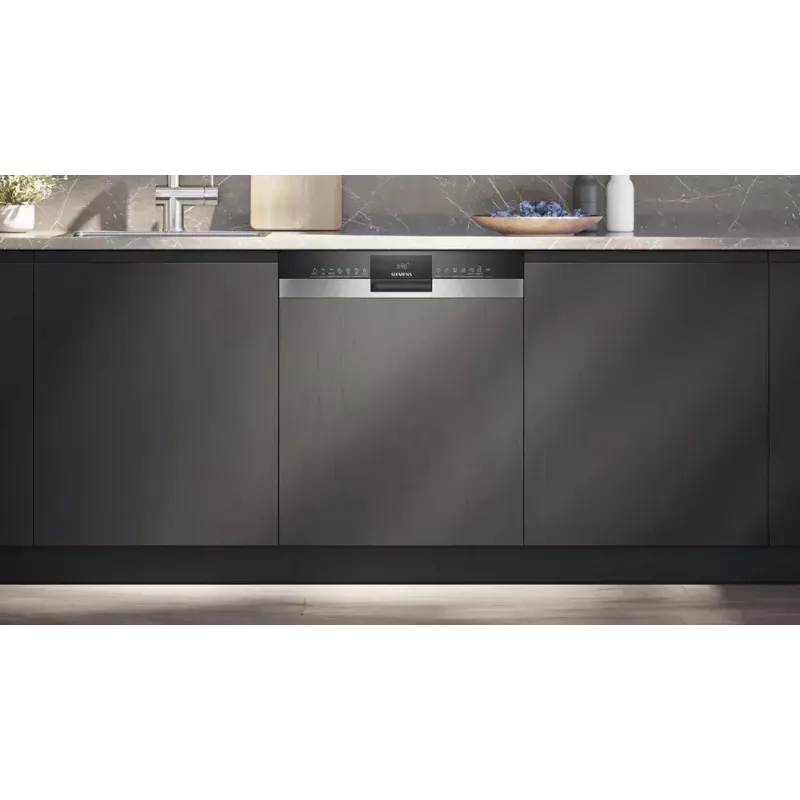 Trauku mazgājamā mašīna Siemens iQ300 SN53HS16AE daļēji iebūvējama, 13 galda piederumu komplekti, 42 dB, 9 L/ciklā, energoefektivitātes klase C