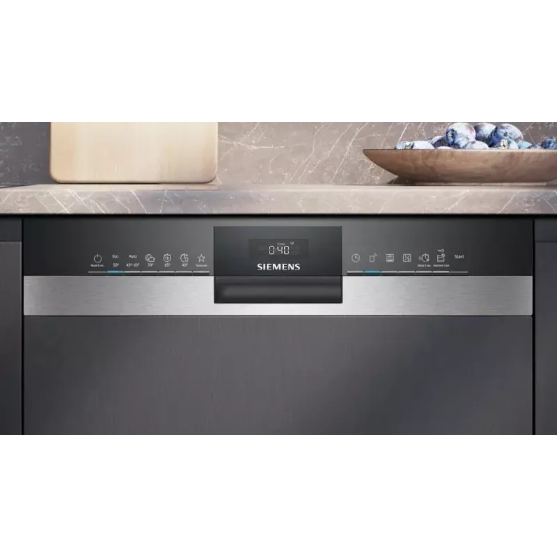 Trauku mazgājamā mašīna Siemens iQ300 SN53HS16AE daļēji iebūvējama, 13 galda piederumu komplekti, 42 dB, 9 L/ciklā, energoefektivitātes klase C