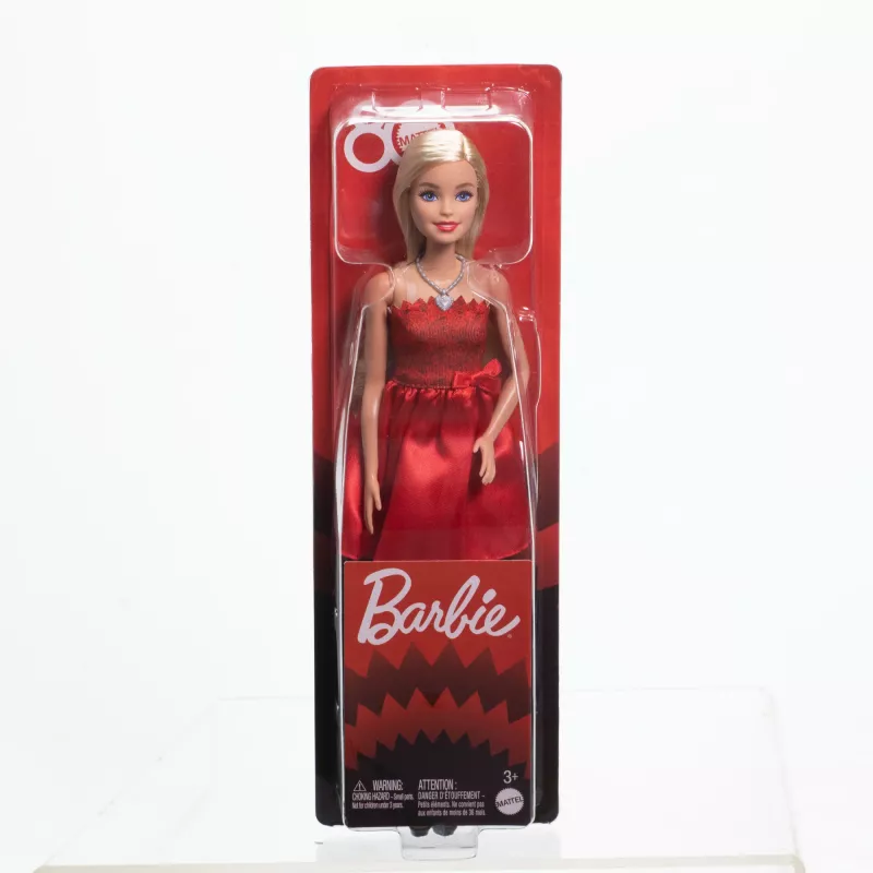 Barbie Mattel 80. gadadienas rubīnsarkanā svinību modes lelle ar sarkanu tērpu un aksesuāriem