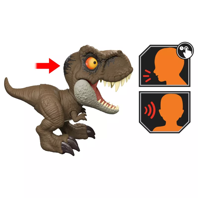 Jurassic World Roar Command Tyrannosaurus Rex dinozauru figūriņa, ieraksta, atskaņo un rēc, T. Rex
