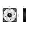 ARCTIC P14 PWM PST A-RGB 0dB - daļēji pasīvs 140 mm ventilators ar digitālo A-RGB