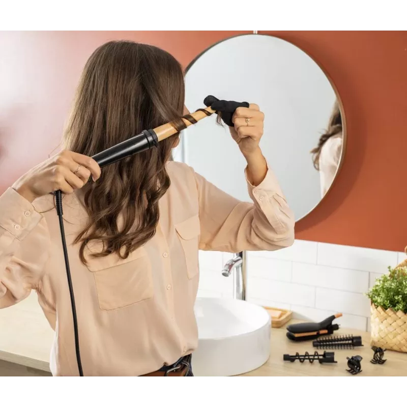 Rowenta Infinite Looks CF4231 Multistyler Warm Melns, Bronze 1.8 m