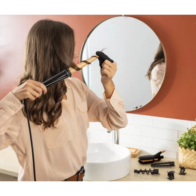 Rowenta Infinite Looks CF4231 Multistyler Warm Melns, Bronze 1.8 m