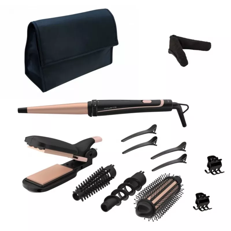 Rowenta Infinite Looks CF4231 Multistyler Warm Melns, Bronze 1.8 m