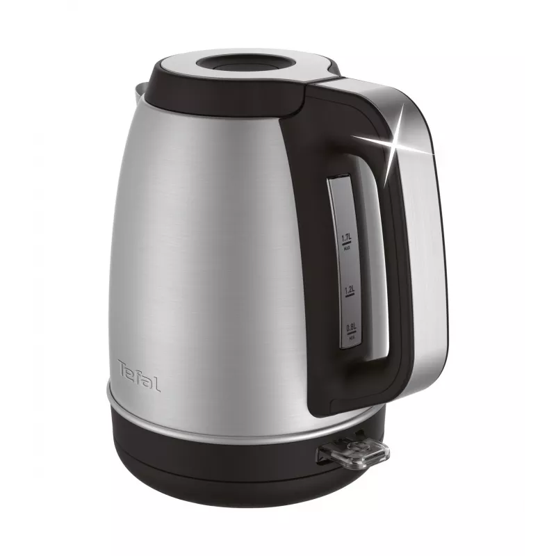 Tefal KI280D elektriskā tējkanna 1.7 L 2400 W Melna, nerūsējošais tērauds