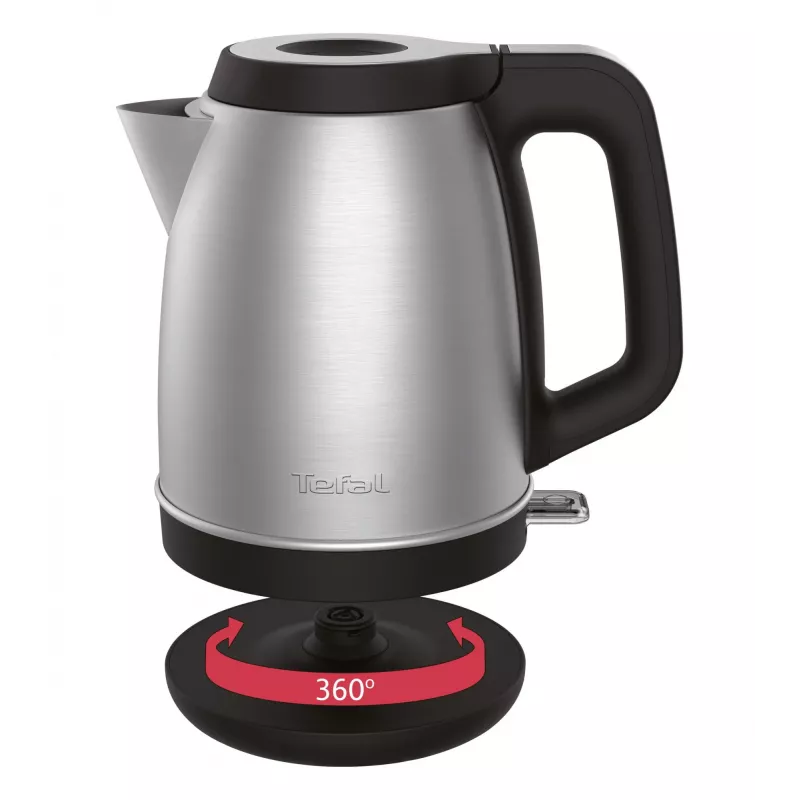 Tefal KI280D elektriskā tējkanna 1.7 L 2400 W Melna, nerūsējošais tērauds