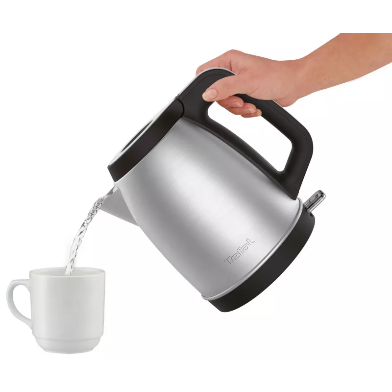 Tefal KI280D elektriskā tējkanna 1.7 L 2400 W Melna, nerūsējošais tērauds