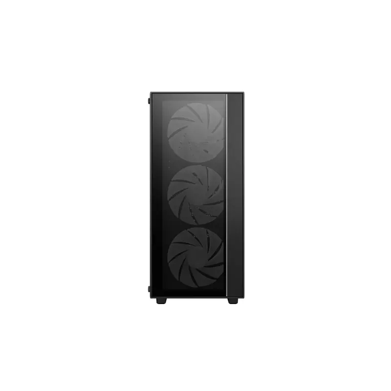 PC korpuss DeepCool MATREXX55 V4 C Midi Tower Melns — rūdīta stikla, ATX/microATX atbalsts, USB-C, maks. GPU 370 mm