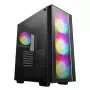PC korpuss DeepCool MATREXX55 V4 C Midi Tower Melns — rūdīta stikla, ATX/microATX atbalsts, USB-C, maks. GPU 370 mm