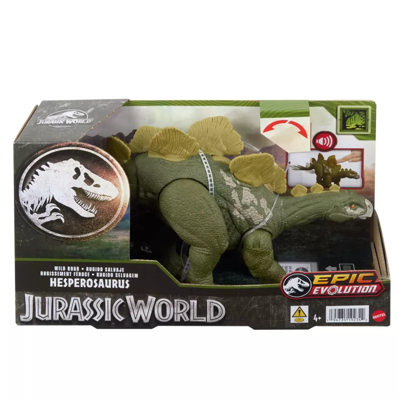 Kolekcionējama darbības figūra Mattel Jurassic World WILD ROAR Hesperosaurus