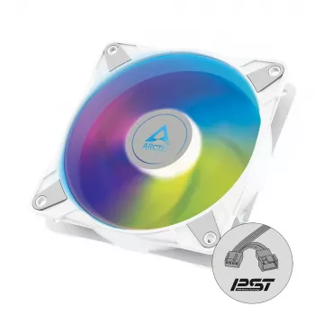 ARCTIC P14 PWM PST A-RGB - Puspasīvs 140 mm korpusa ventilators ar digitālo A-RGB baltā krāsā