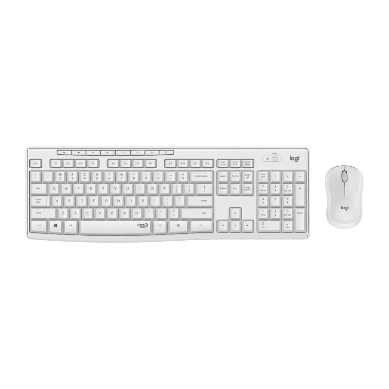 Logitech MK295 Silent Wireless Combo tastatūra RF Bezvadu QWERTY US International Balts