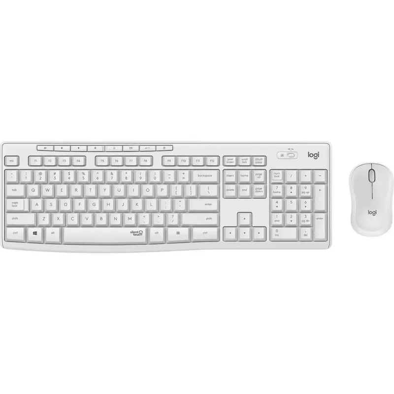 Logitech MK295 Silent Wireless Combo tastatūra RF Bezvadu QWERTY US International Balts