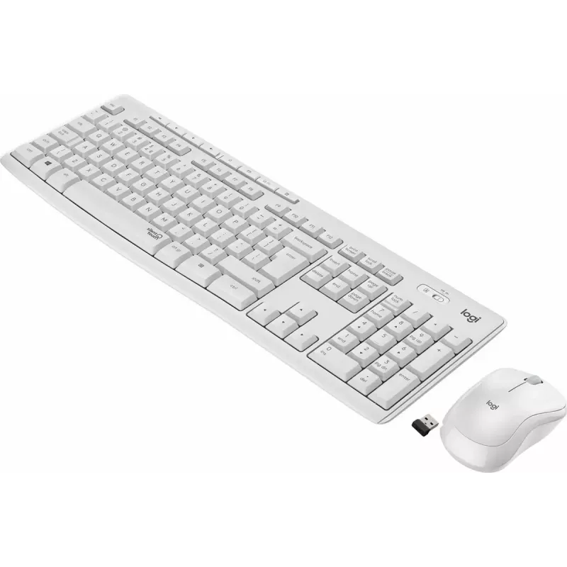 Logitech MK295 Silent Wireless Combo tastatūra RF Bezvadu QWERTY US International Balts