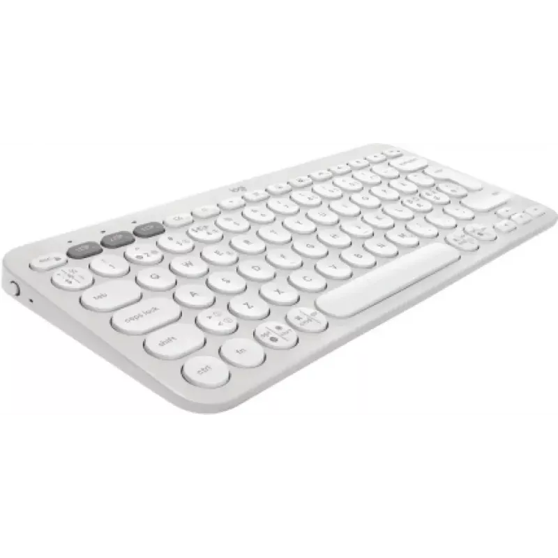 Logitech Pebble Keys 2 K380s tastatūra Universāla RF Wireless Bluetooth QWERTY dāņu somu norvēģu zviedru Balta