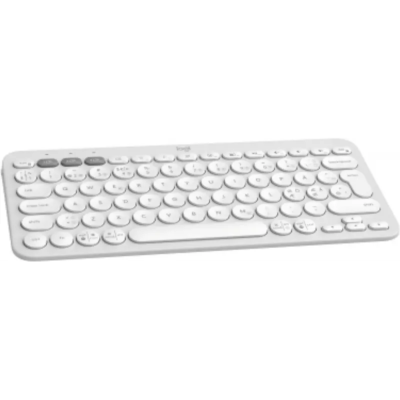 Logitech Pebble Keys 2 K380s tastatūra Universāla RF Wireless Bluetooth QWERTY dāņu somu norvēģu zviedru Balta