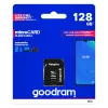 GOODRAM 128 GB MicroSDXC UHS-I Class 10 zibatmiņas karte (lasīšana 100 MB/s, rakstīšana 10 MB/s) ar SD adapteri