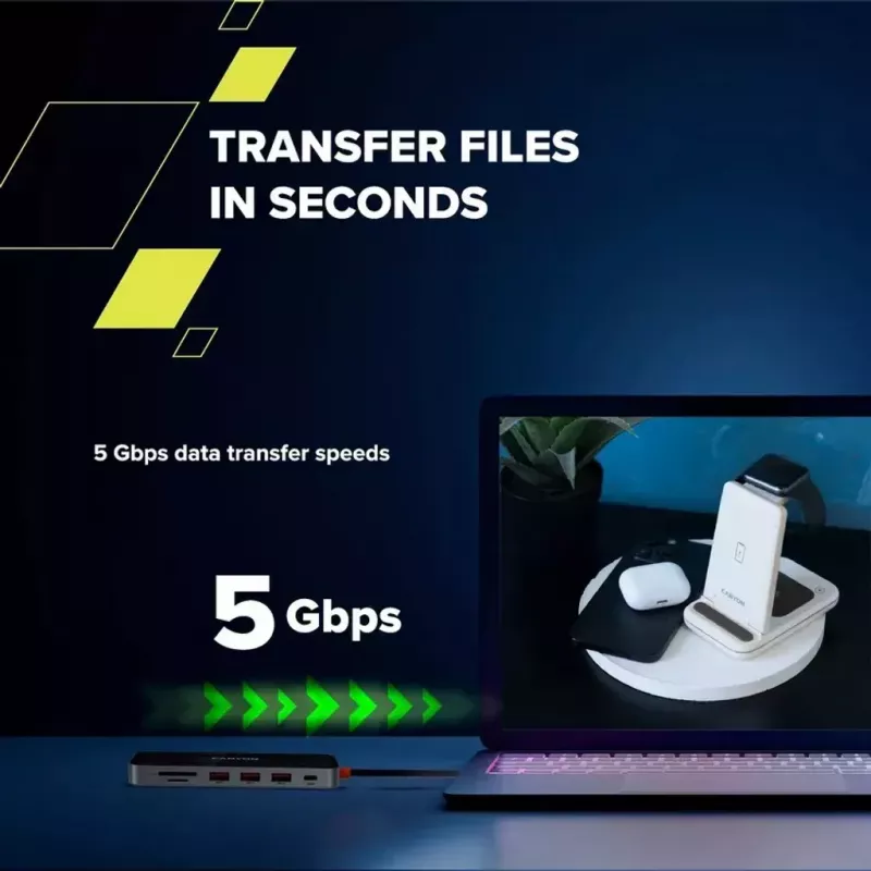 Canyon DS-13 USB Type-C centrmezgls 5000 Mbit/s HDMI USB 3.2