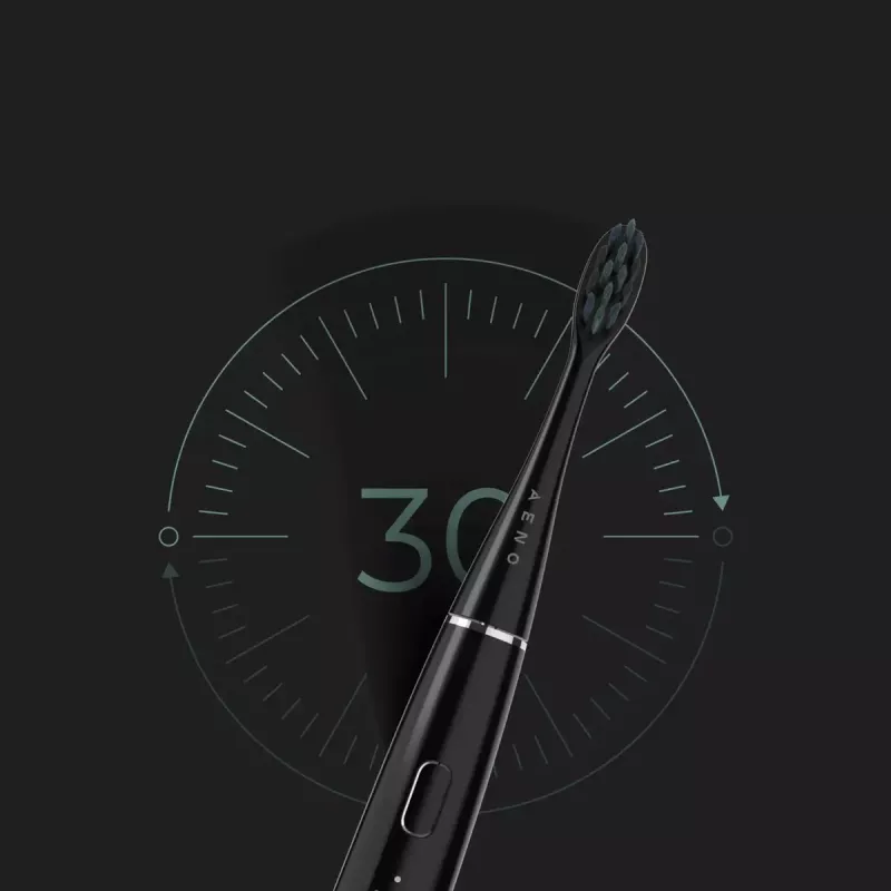 Sonic Electric Toothbrush AENO DB2S Melns 4 Modes 46000rpm