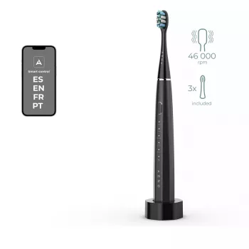 Sonic Electric Toothbrush AENO DB2S Melns 4 Modes 46000rpm