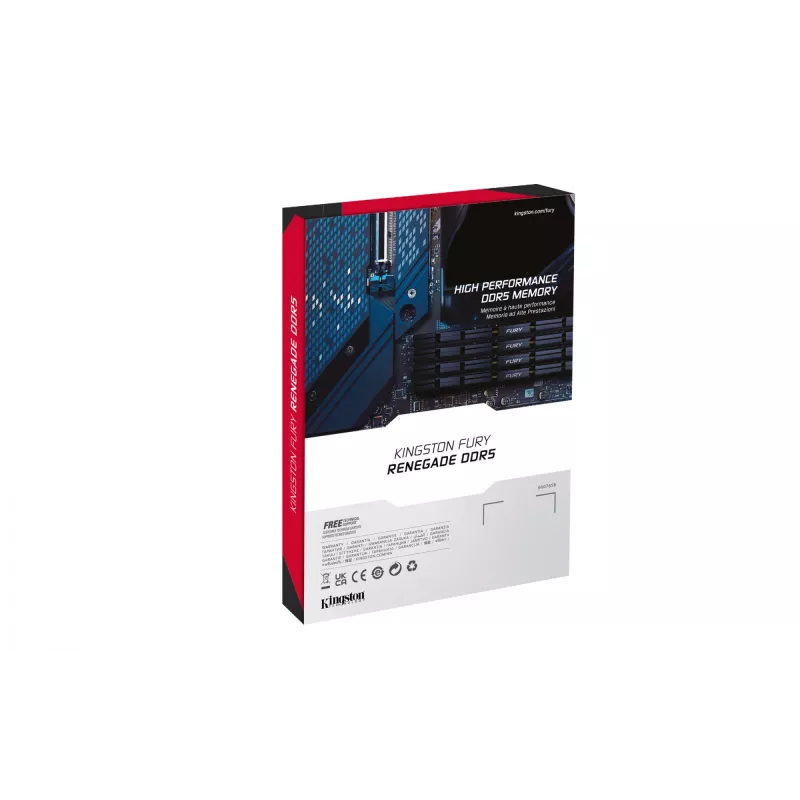 Kingston Technology FURY 32GB 6400MT/s DDR5 CL32 DIMM Renegade Silver XMP