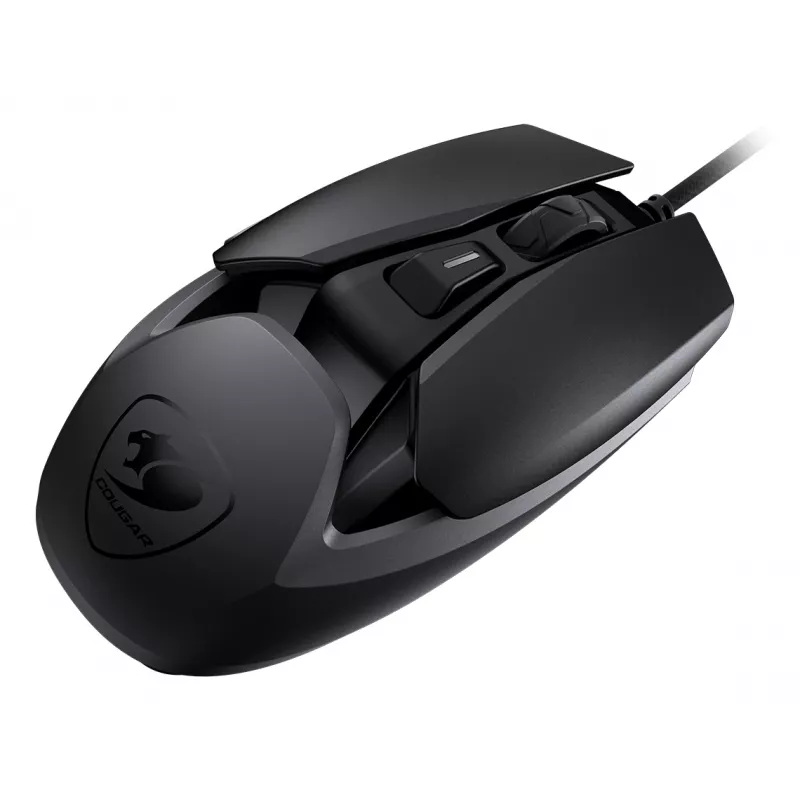 COUGAR Gaming pele AirBlader, vadu, melna, optiskā, USB Type-A, 16000 DPI, melna