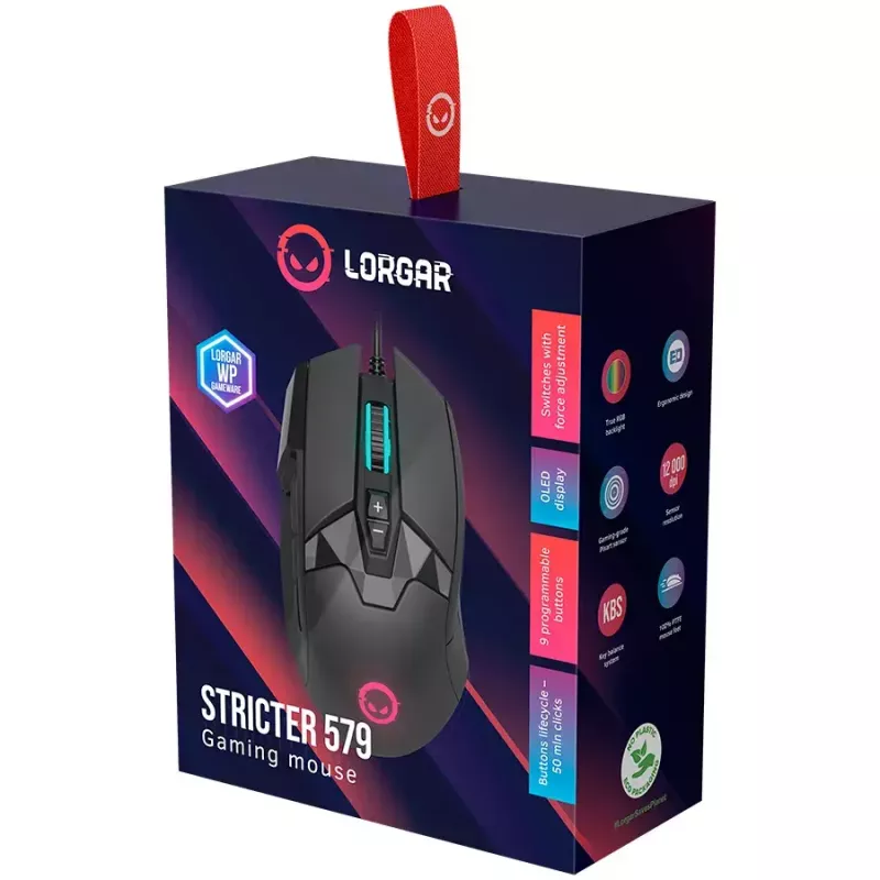 Lorgar Stricter 579 USB spēļu pele