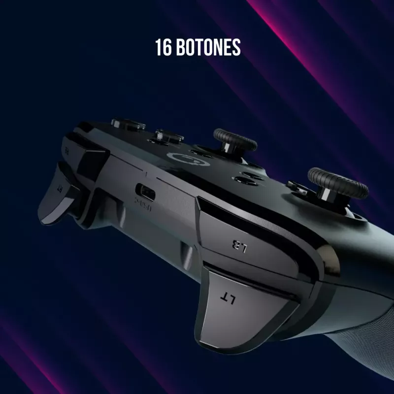 Spēļu kontrolieris Lorgar LRG-GP510 melns USB bezvadu kontrolieris priekš Nintendo Switch, PC, Playstation 3