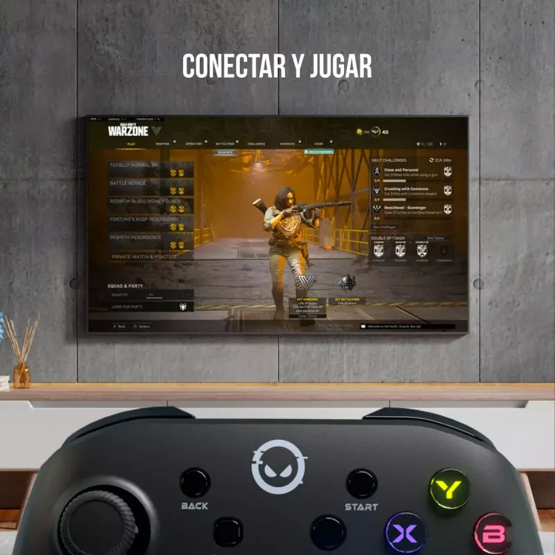 Spēļu kontrolieris Lorgar LRG-GP510 melns USB bezvadu kontrolieris priekš Nintendo Switch, PC, Playstation 3