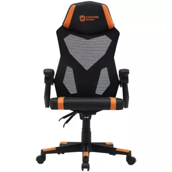 Spēļu krēsls Canyon Flow MCH01 Ciets sēdeklis Melns Oranžs 120 kg
