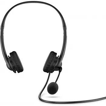 HP Stereo USB Headset G2, vadu, birojs/zvanu centrs, 90 g, austiņas ar mikrofonu, melns