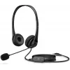 HP Stereo USB Headset G2, vadu, birojs/zvanu centrs, 90 g, austiņas ar mikrofonu, melns